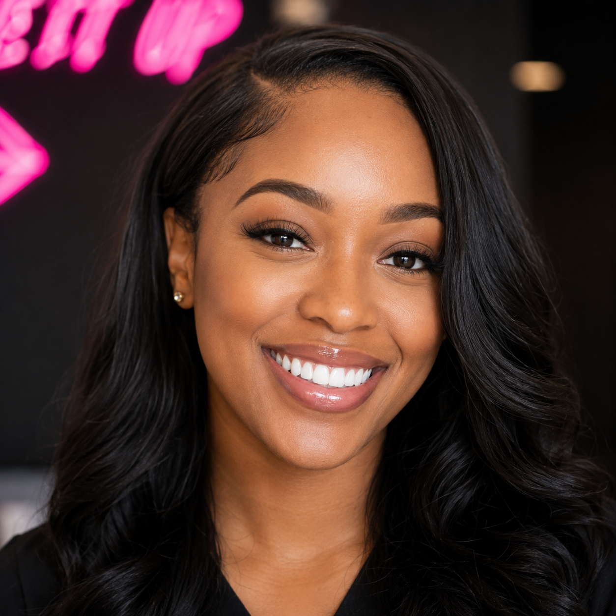 A bright, camera-ready smile after a White It Up session.